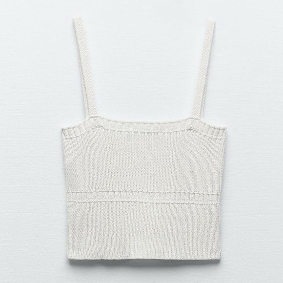 ZARA - Knit Crop Top - Picture 6 of 9